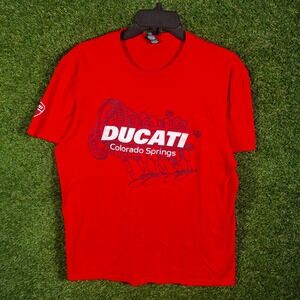 Ducati Colorado Springs Graphic T-Shirt Mens Medium‎ Red District Concert Tee